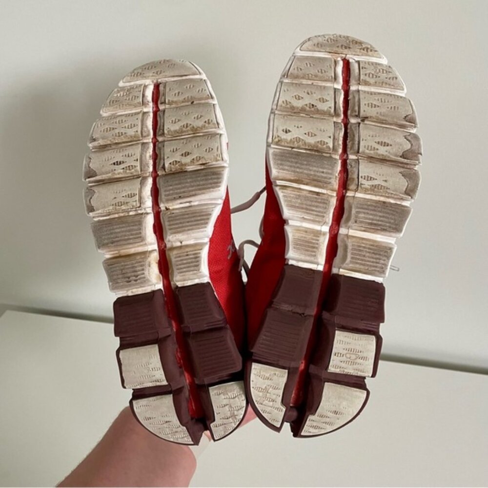 On Cloud Running Cloudflow Running Shoes Rust/White Women's Size 7.5 - Picture 6 of 8